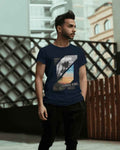 Nitorious Summer Vibes Regular Fit Dark Blue T-Shirt