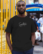 Synthetic Oversized Black T-shirt