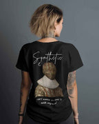 Synthetic Oversized Black T-shirt