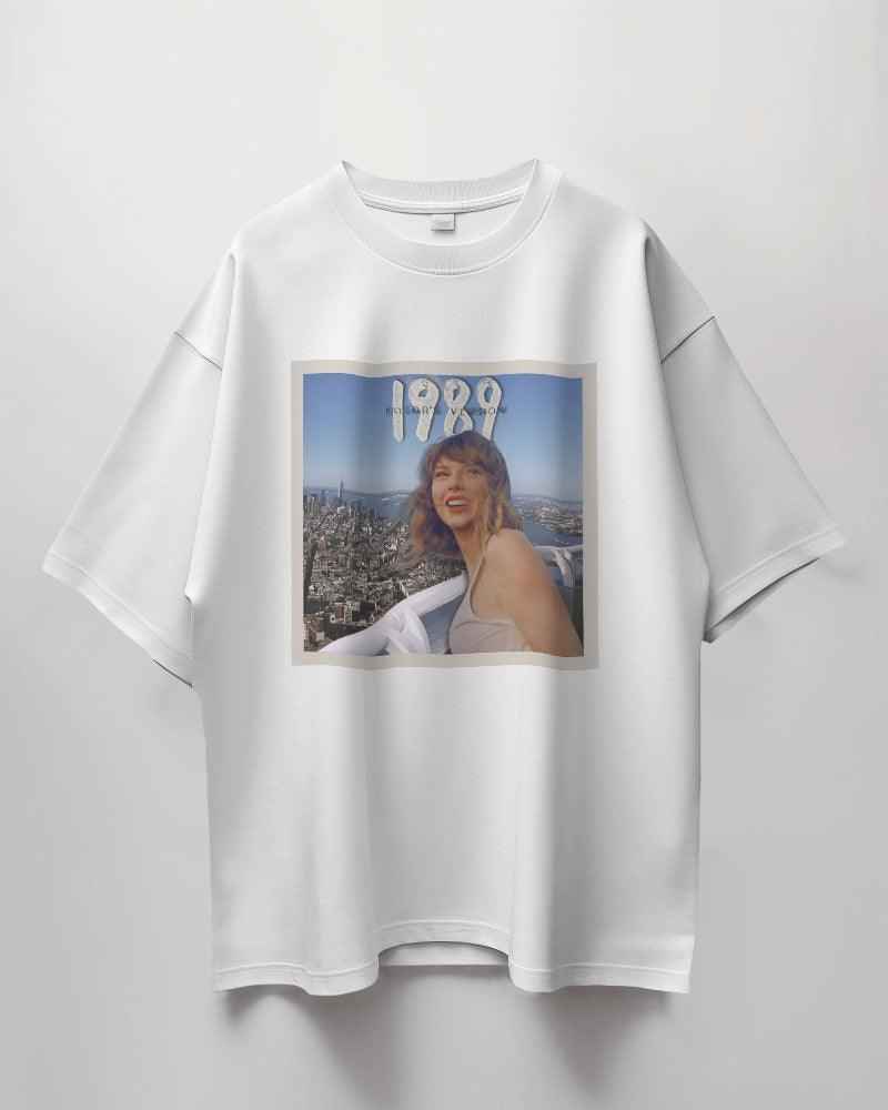 Taylor Swift Oversized White T-shirt