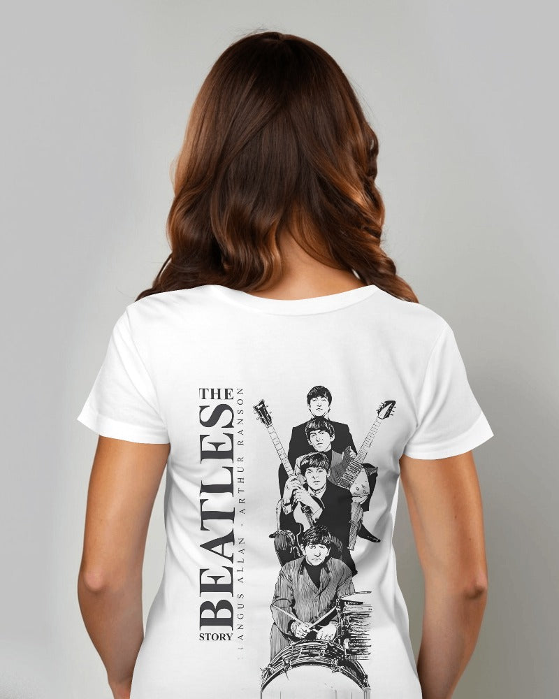 Beatles-themed t-shirt from Nitorious Atelier, featuring a bold and artistic graphic of the iconic band members. Made from premium cotton for comfort and durability, this t-shirt showcases a perfect blend of music and fashion.