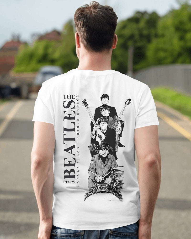 Beatles-themed t-shirt from Nitorious Atelier, featuring a bold and artistic graphic of the iconic band members. Made from premium cotton for comfort and durability, this t-shirt showcases a perfect blend of music and fashion.