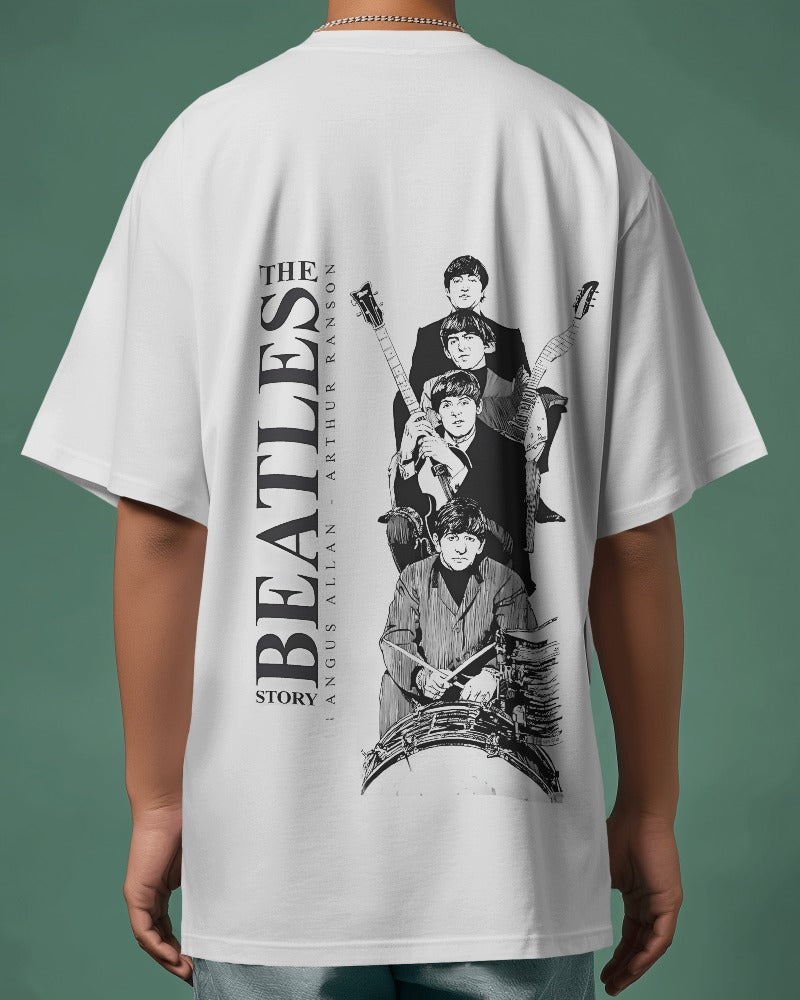 Beatles-themed t-shirt from Nitorious Atelier, featuring a bold and artistic graphic of the iconic band members. Made from premium cotton for comfort and durability, this t-shirt showcases a perfect blend of music and fashion.