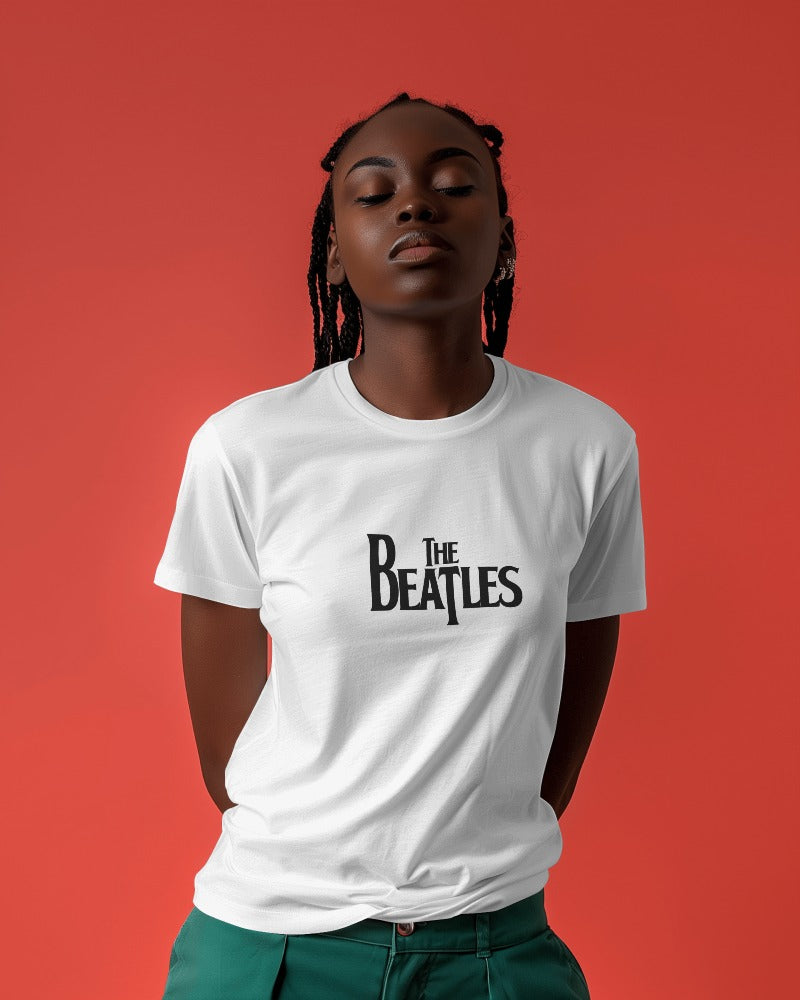 Beatles-themed t-shirt from Nitorious Atelier, featuring a bold and artistic graphic of the iconic band members. Made from premium cotton for comfort and durability, this t-shirt showcases a perfect blend of music and fashion.