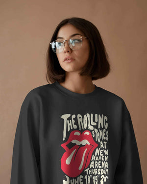 The Rolling Stones Black Luxe Sweatshirt