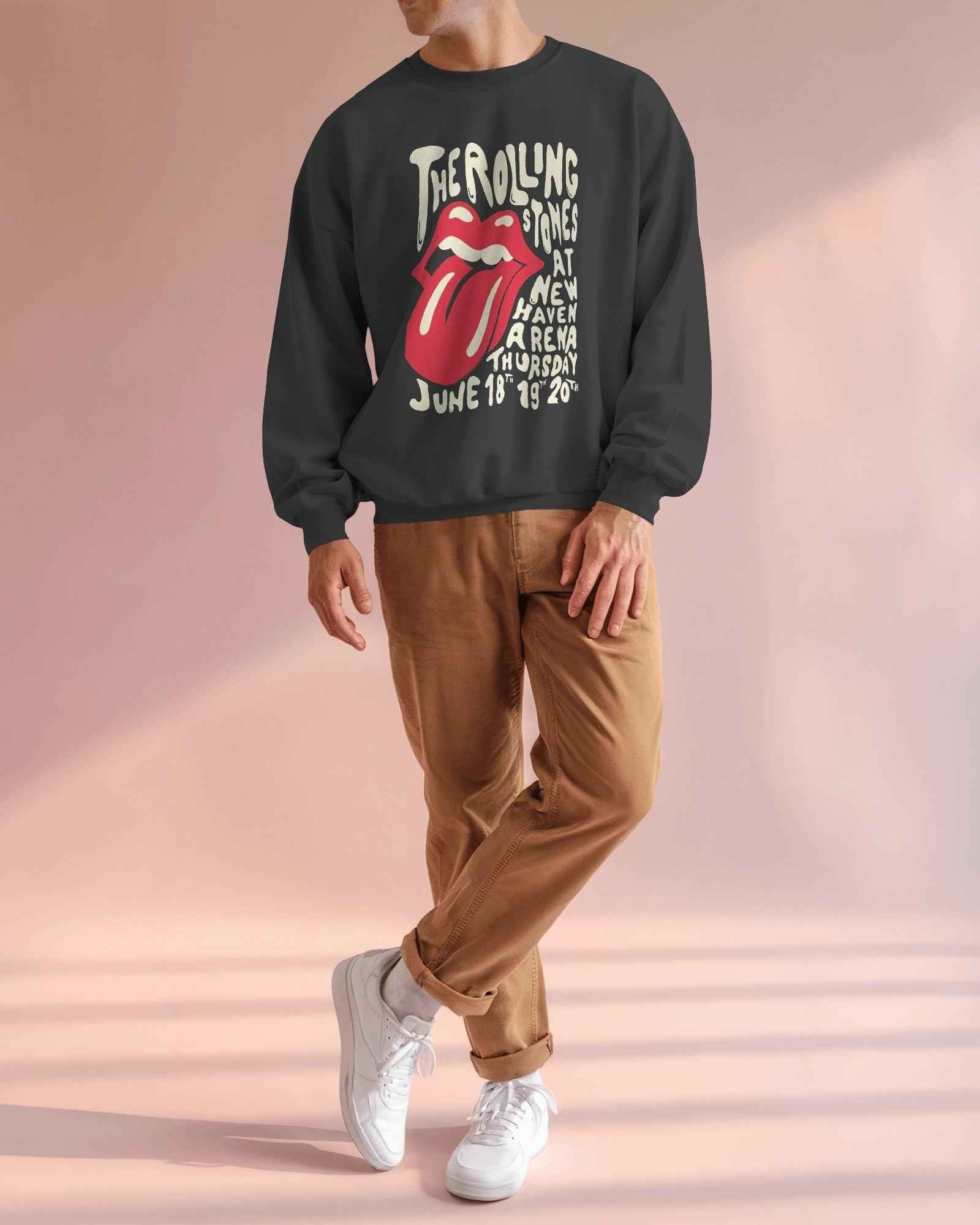 The Rolling Stones Black Luxe Sweatshirt
