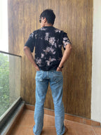 Oversized Tie & Dye T-shirt- Black