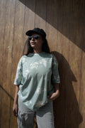 Oversized Tie & Dye T-shirt- Sea Green