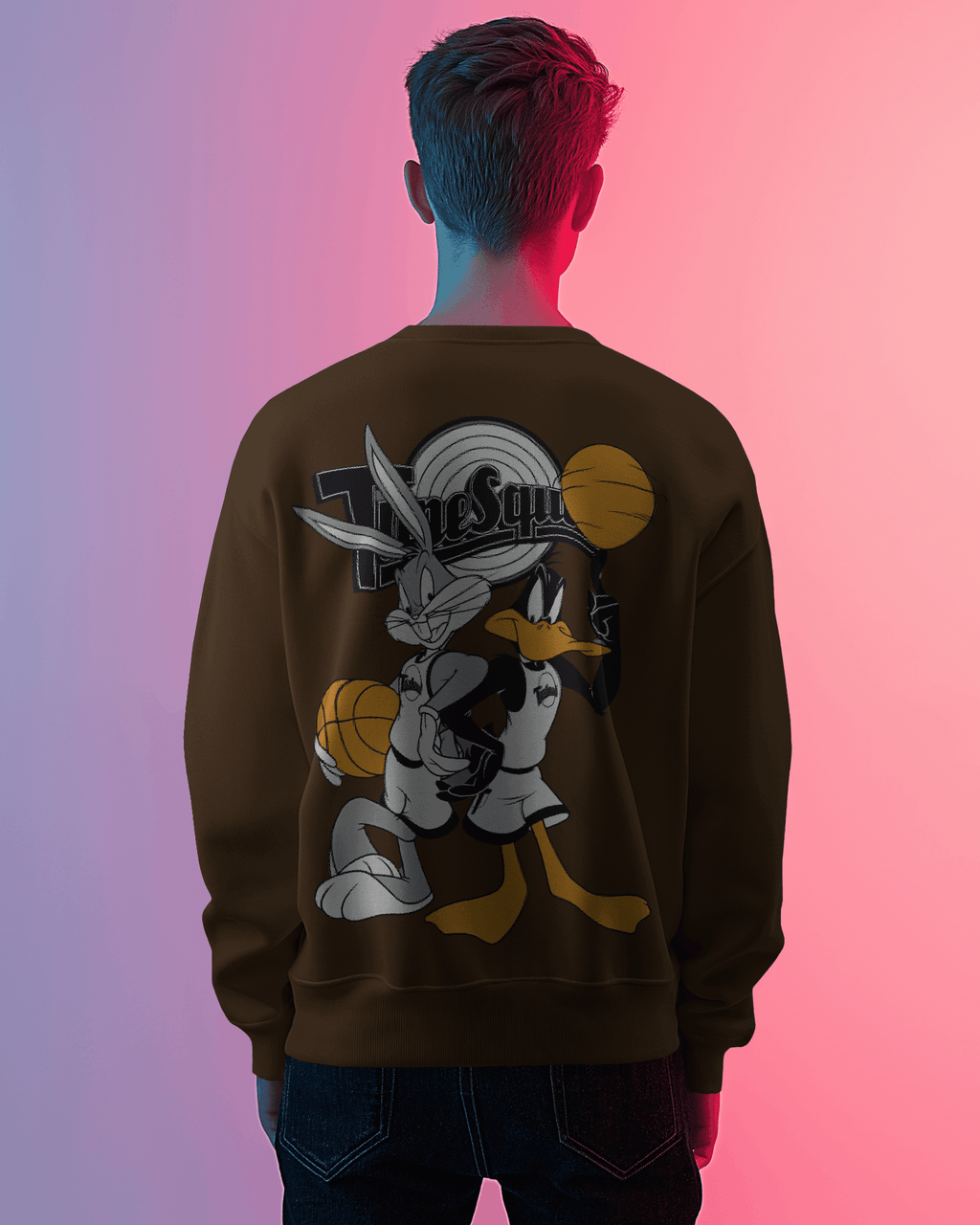 Tune Squad Brown Luxe Sweatshirt.