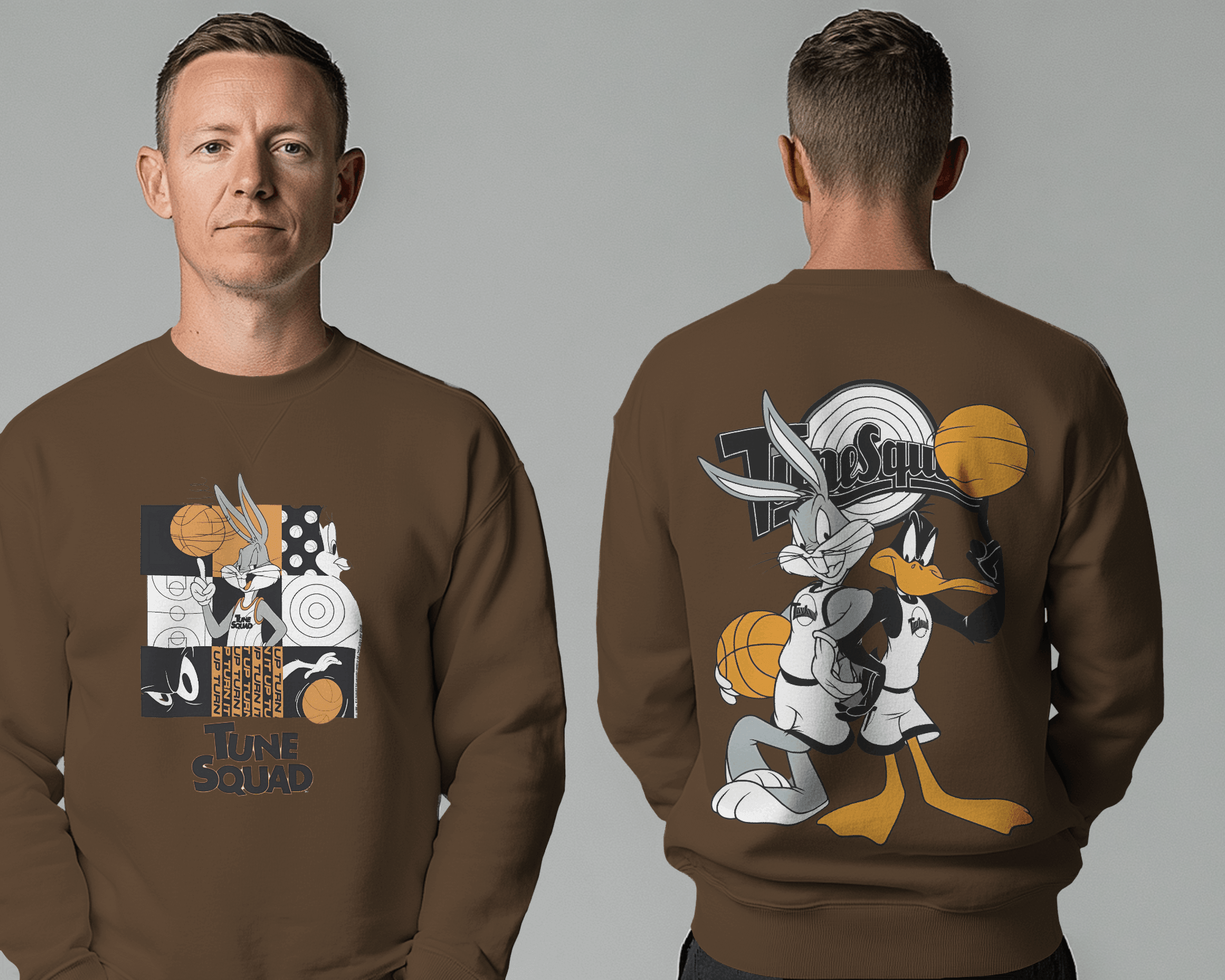 Tune Squad Brown Luxe Sweatshirt.