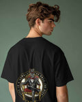 Card Oversized Black T-shirt