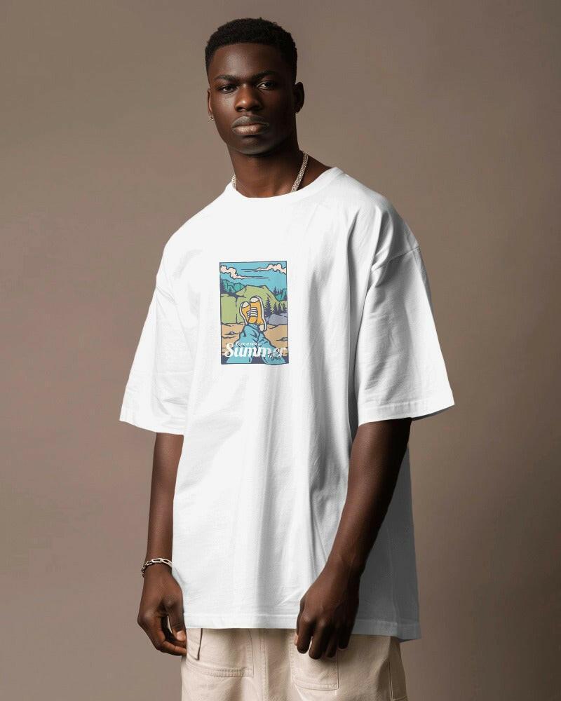 An oversized, Cool Boy Printed tee from Nitorious Atelier, offering comfort and style in equal measure.