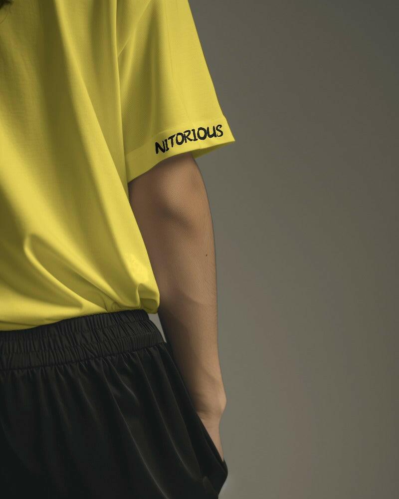A classic regular-fit Yellow tee from Nitorious Atelier, perfect for everyday wear with its timeless design and superior comfort.