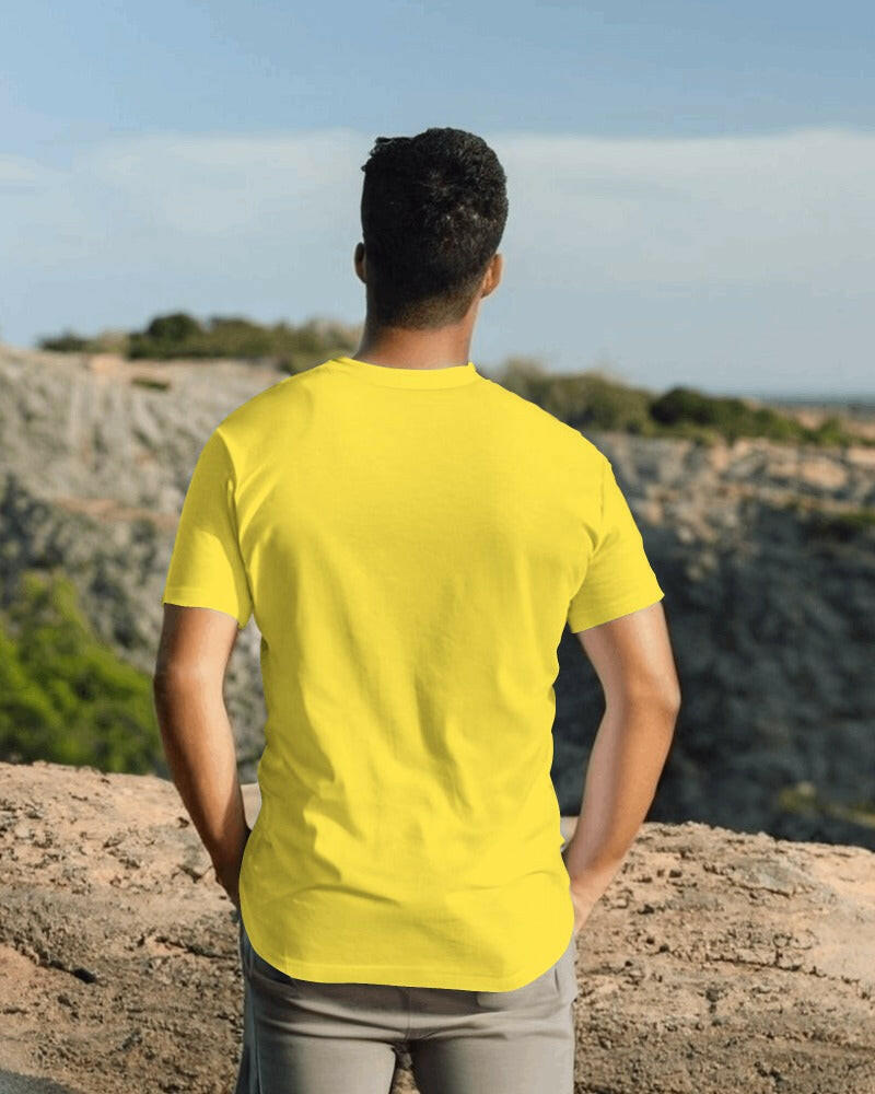 A classic regular-fit Yellow tee from Nitorious Atelier, perfect for everyday wear with its timeless design and superior comfort.