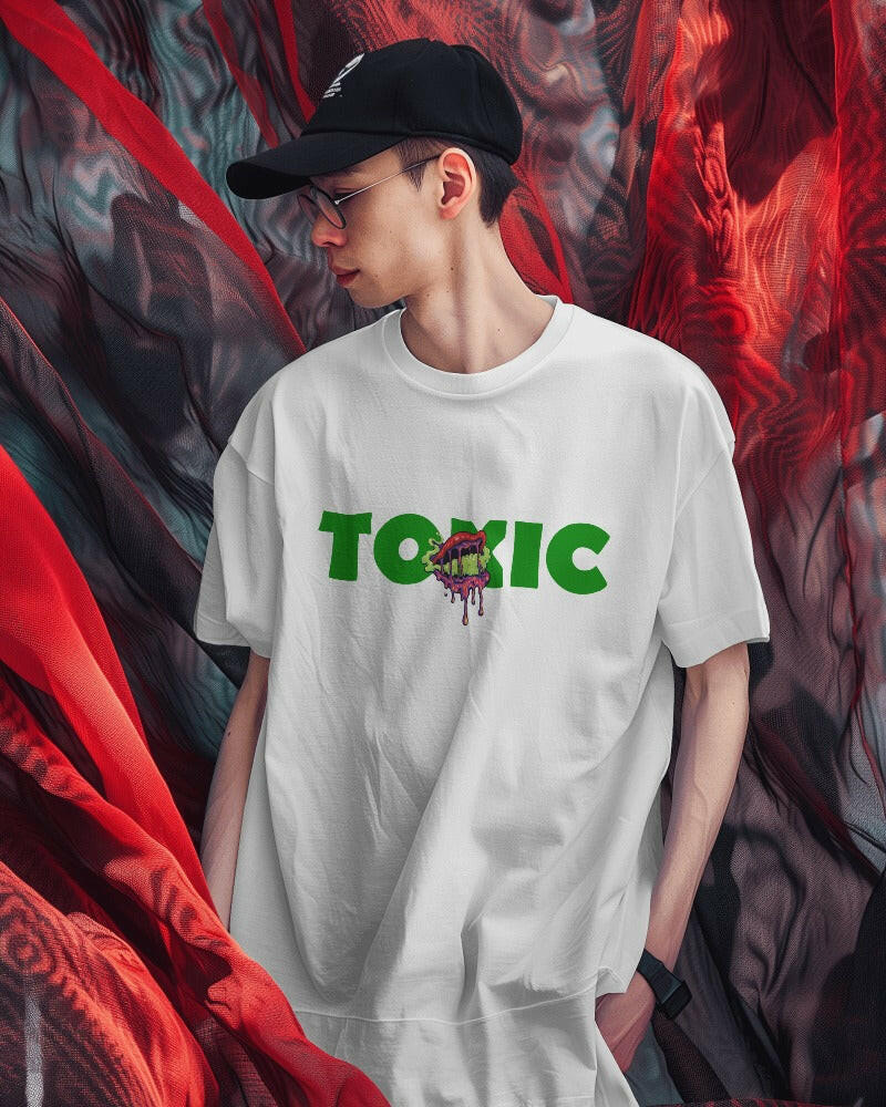 Nitorious Atelier's regular fit tee, featuring Toxic print, combines comfort and style effortlessly