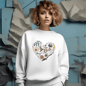 Nitorious Atelier White Harry Potter Luxe Sweatshirt