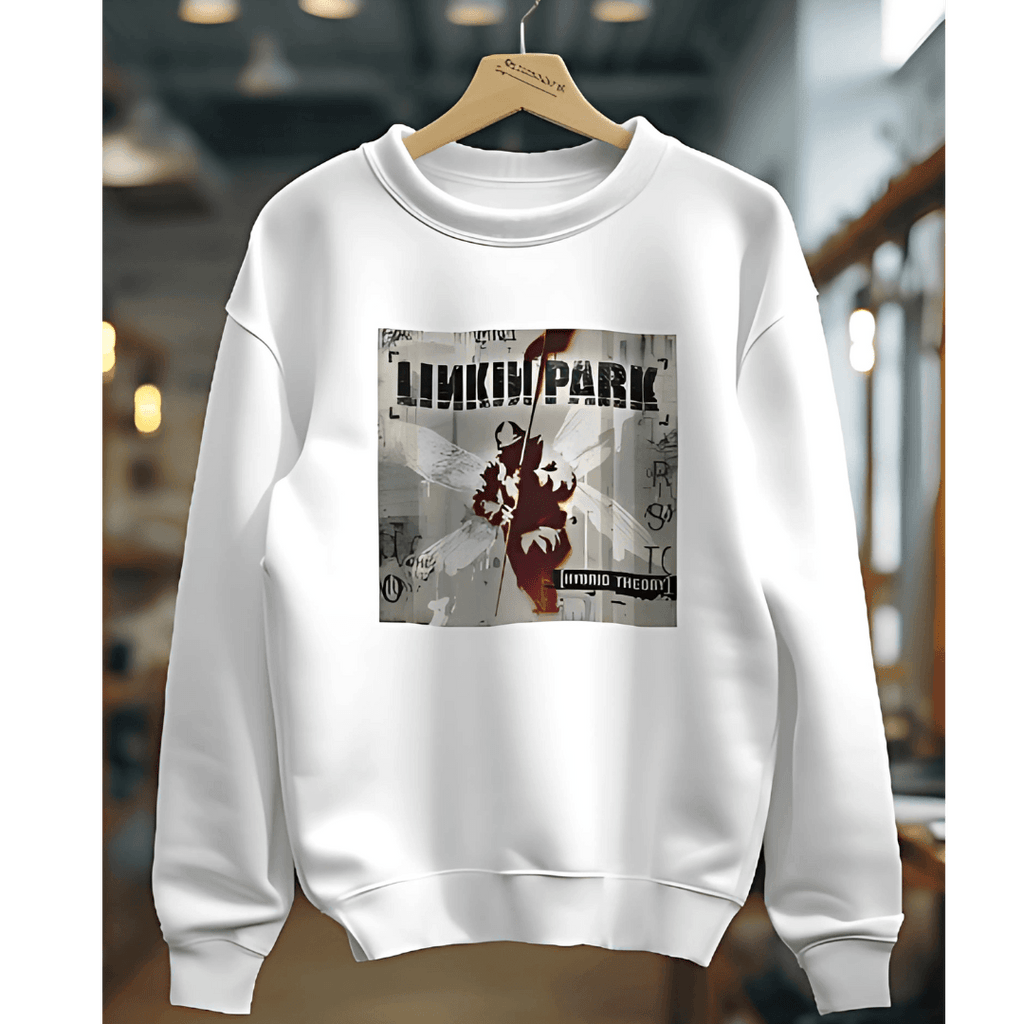 Nitorious Atelier White Linkin Park Luxe Sweatshirt.