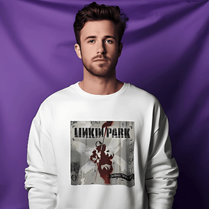 Nitorious Atelier White Linkin Park Luxe Sweatshirt