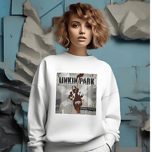 Nitorious Atelier White Linkin Park Luxe Sweatshirt