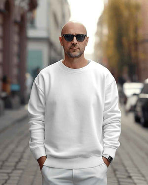 Nitorious White Luxe Sweatshirt