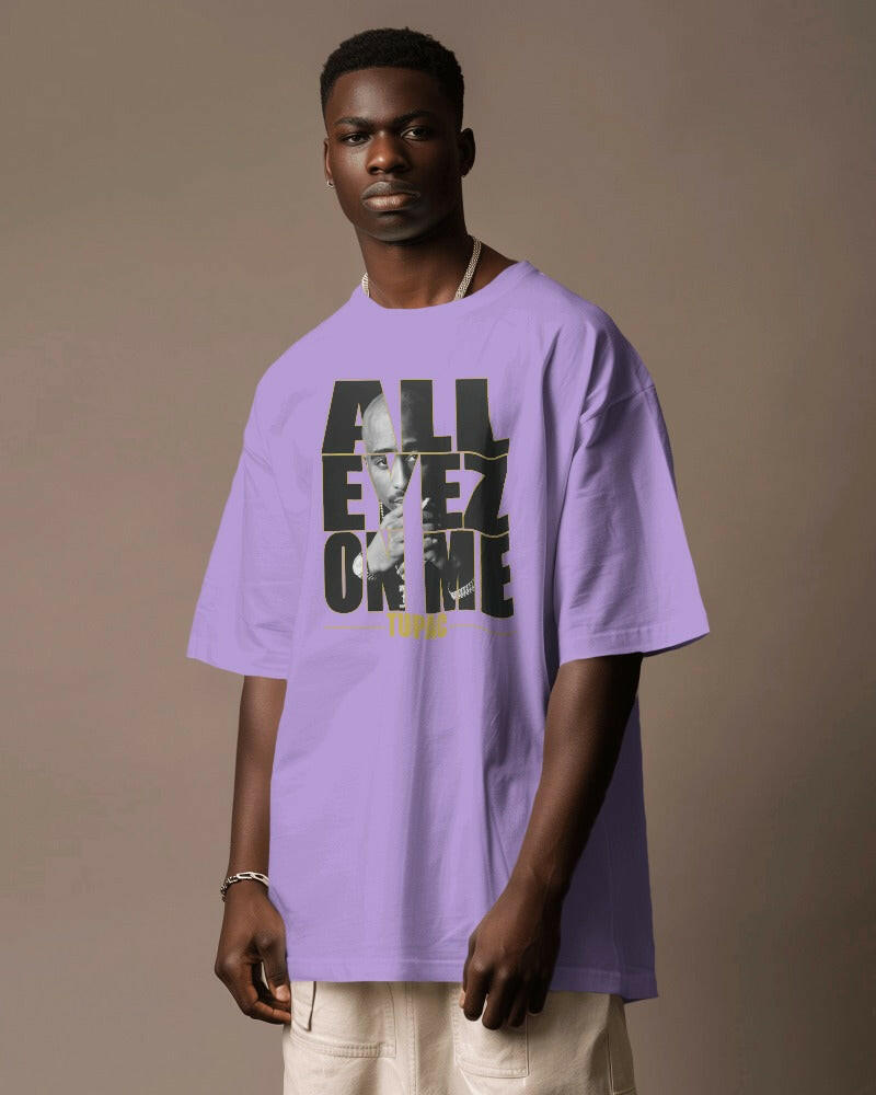 An oversized, color TUPAC Printed tee from Nitorious Atelier, offering comfort and style in equal measure.