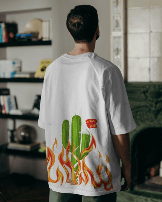 An oversized, Cactus Jack Printed tee from Nitorious Atelier, offering comfort and style in equal measure.