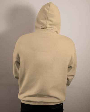 Nitorious Beige Printed Luxe Hoodie