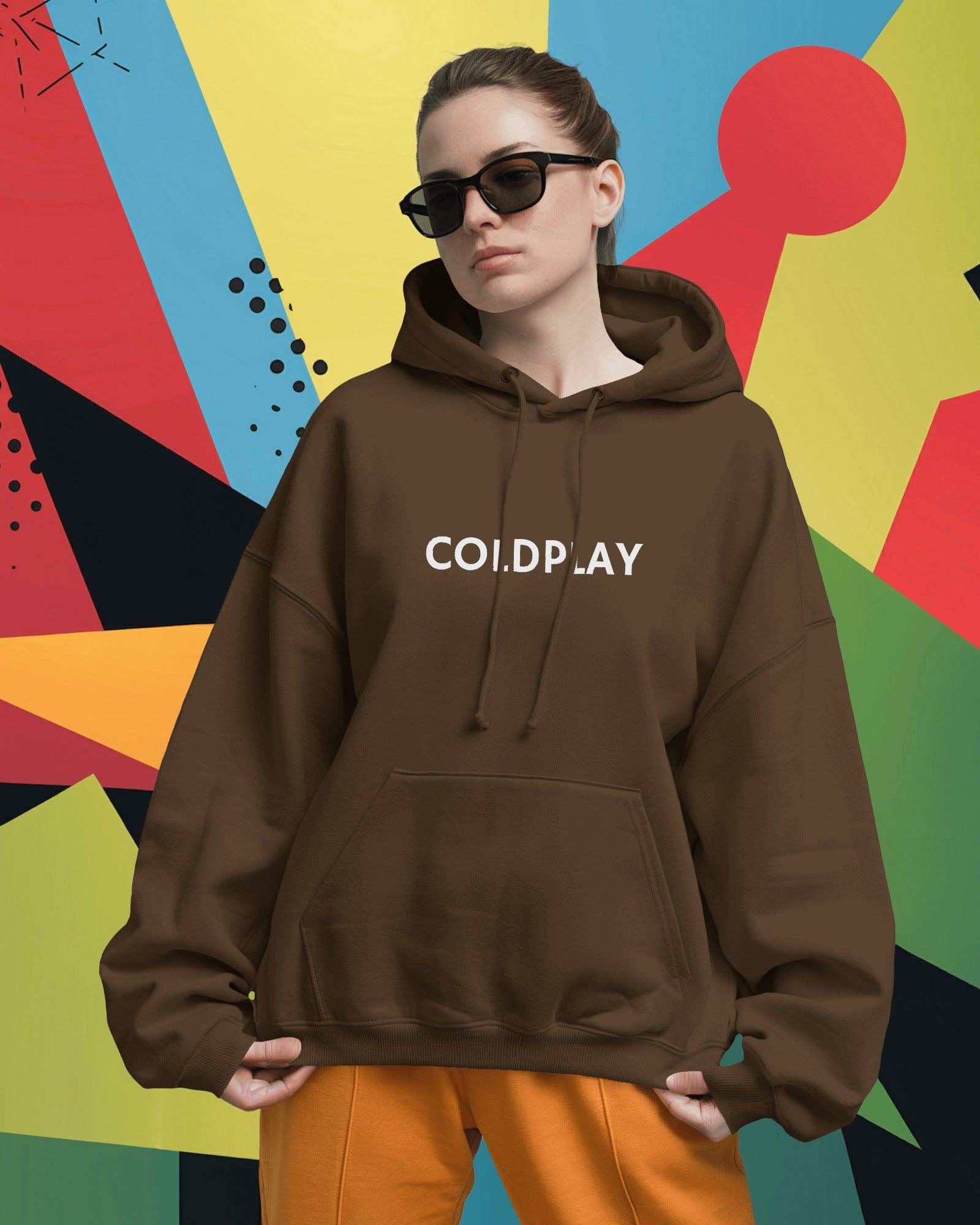 Brown luxe hoodie from Nitorious Atelier featuring an elegant Coldplay-inspired graphic print. Crafted from premium cotton fleece, this hoodie offers superior warmth, comfort, and a sophisticated style for music enthusiasts.