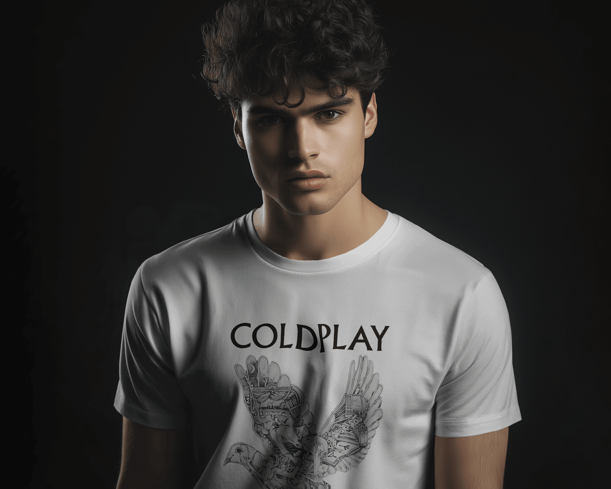 Coldplay White T-shirt by Nitorious Atelier featuring a clean and timeless design inspired by the band's iconic style. Made from premium cotton, this t-shirt ensures comfort, durability, and a perfect fit for everyday wear.