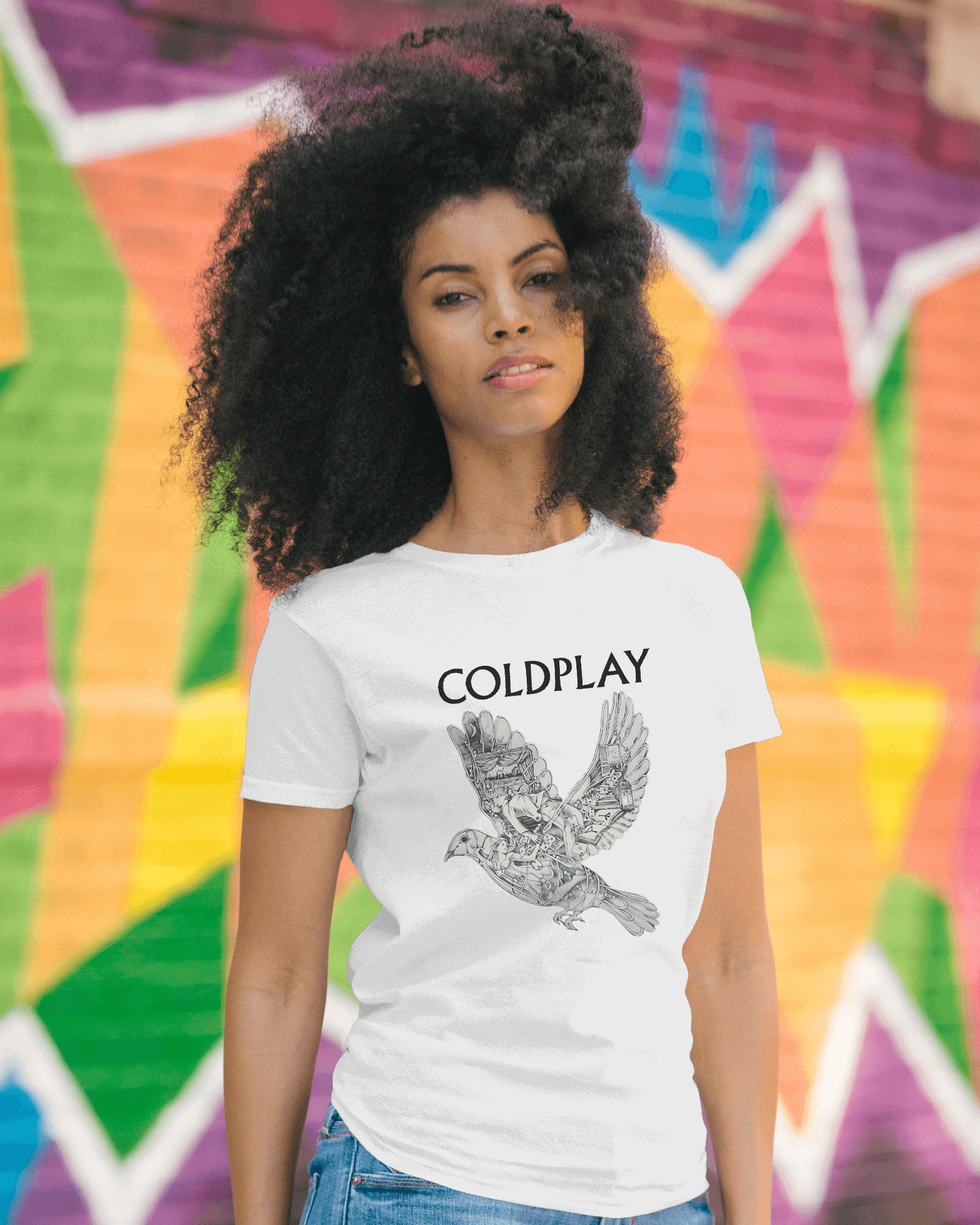 Coldplay White T-shirt by Nitorious Atelier featuring a clean and timeless design inspired by the band's iconic style. Made from premium cotton, this t-shirt ensures comfort, durability, and a perfect fit for everyday wear.