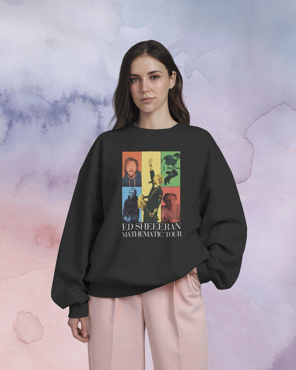 Black luxury sweatshirt inspired by Ed Sheeran, from Nitorious Atelier. Crafted with premium fabric for a sleek and comfortable fit, this sweatshirt features a stylish design perfect for casual and music-inspired looks