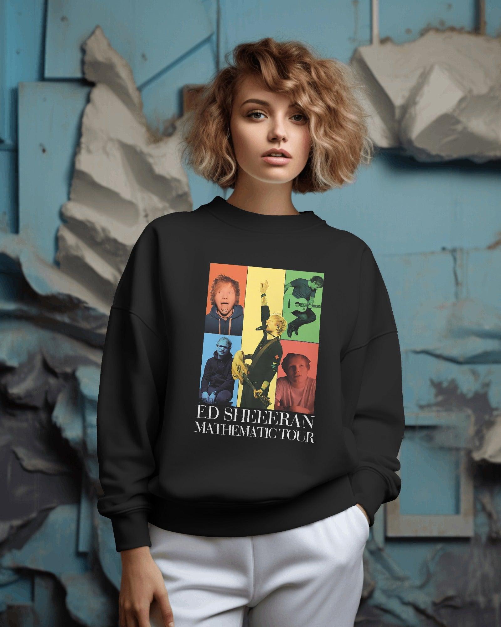 Black luxury sweatshirt inspired by Ed Sheeran, from Nitorious Atelier. Crafted with premium fabric for a sleek and comfortable fit, this sweatshirt features a stylish design perfect for casual and music-inspired looks