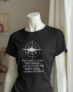 Indian Air Force Regular Fit Black T-shirt