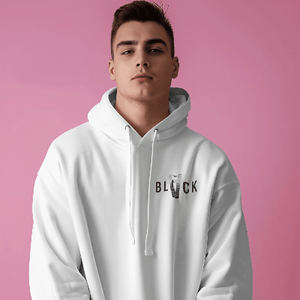Nitorious White Luxe Printed Hoodie