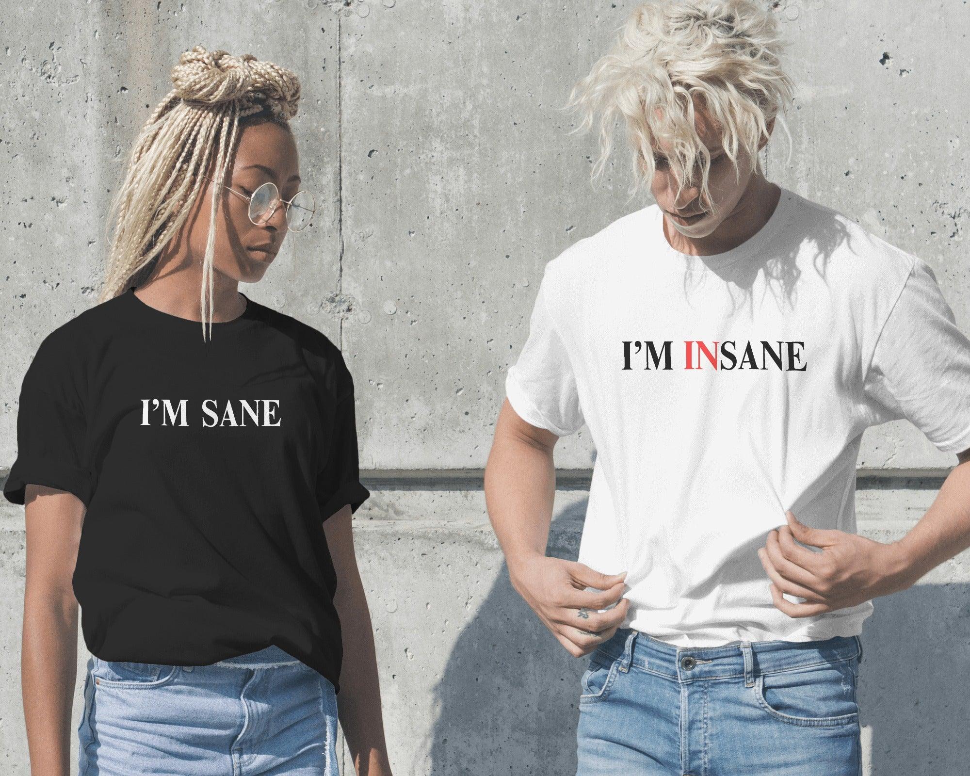 Oversized ‘I Am Sane and I’m Insane’ t-shirt from Nitorious Atelier. Bold, unfiltered, and full of contradictions—crafted from premium 220 GSM cotton for ultimate comfort and an eye-catching statement look