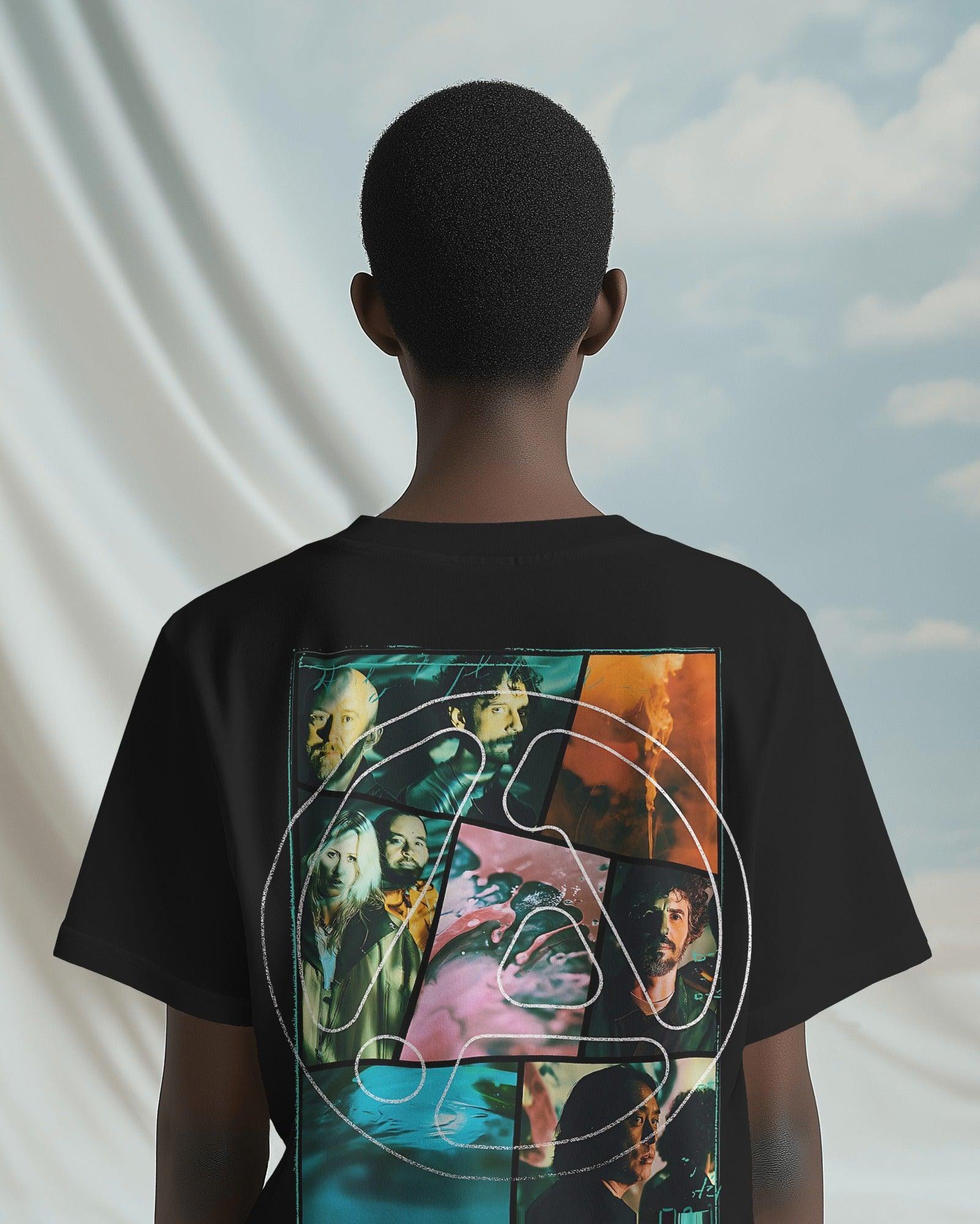 Black t-shirt from Nitorious Atelier featuring a bold 'Linkin Park From Zero' graphic print. Made from premium cotton, this t-shirt offers a comfortable fit with a striking design inspired by the iconic band.