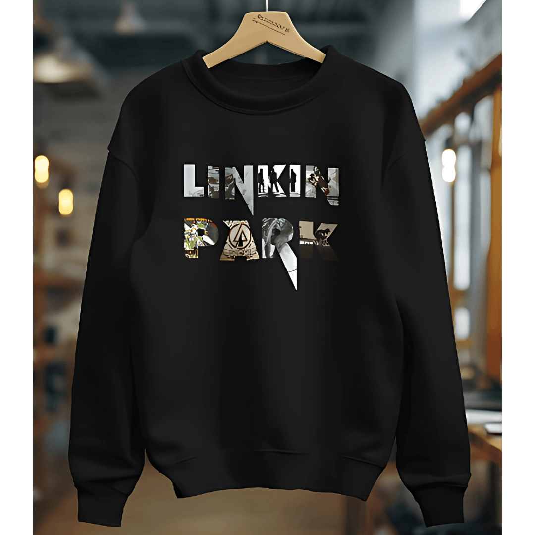 Nitorious Atelier Luxe Black Linkin Park Sweatshirt.