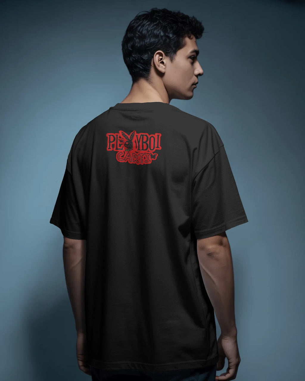 Playboi Carti Concert Oversized Black Tshirt