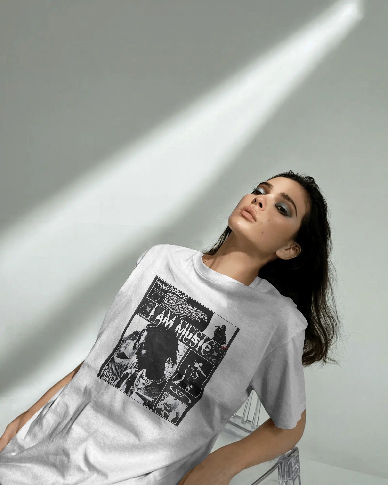 Playboi Carti Music India Concert Oversized white Tshirt Buy Nitorious Atelier