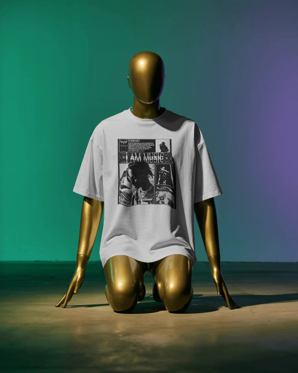 Playboi Carti Music India Concert Oversized white Tshirt Buy Nitorious Atelier