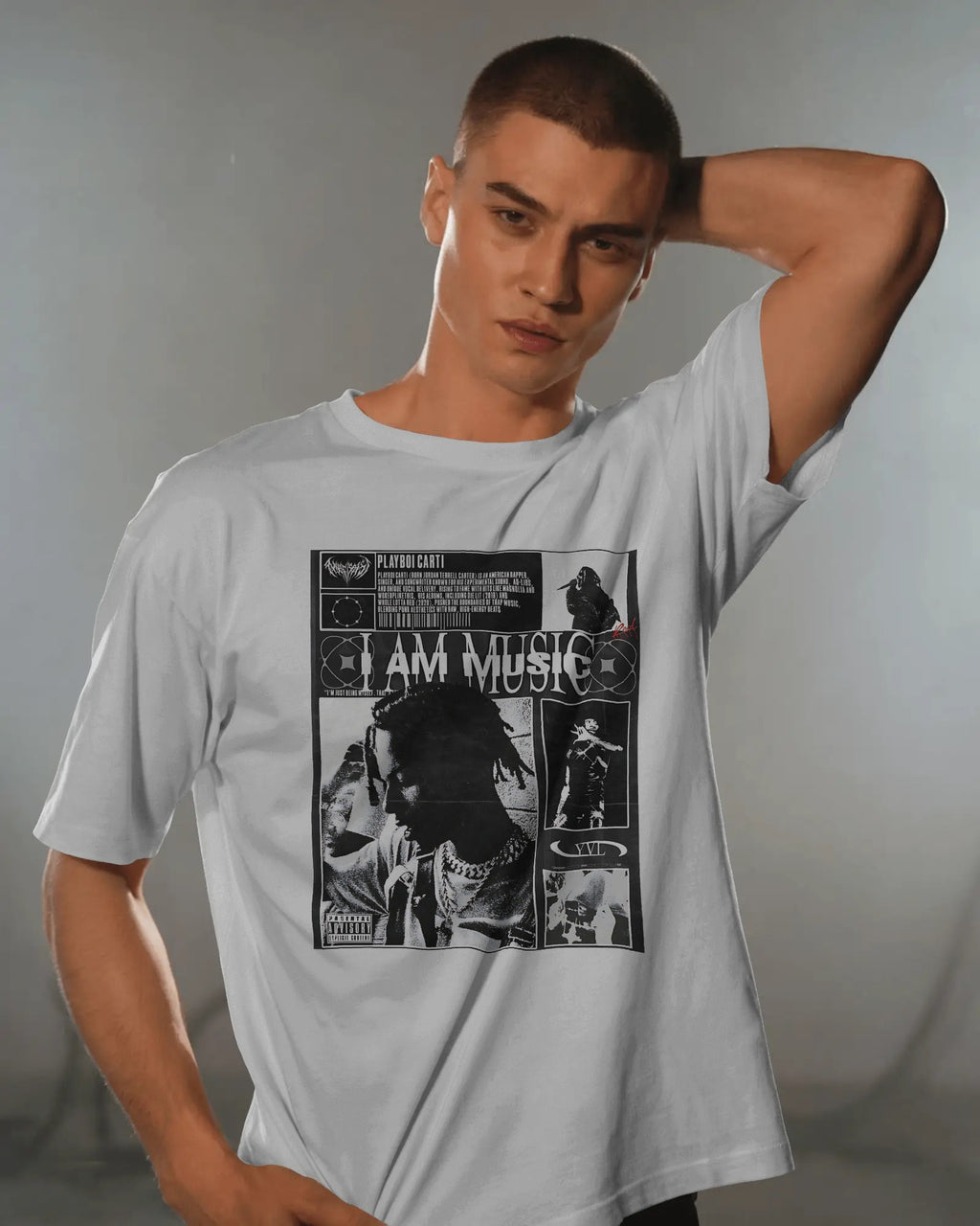 Playboi Carti Music India Concert Oversized white Tshirt Buy Nitorious Atelier