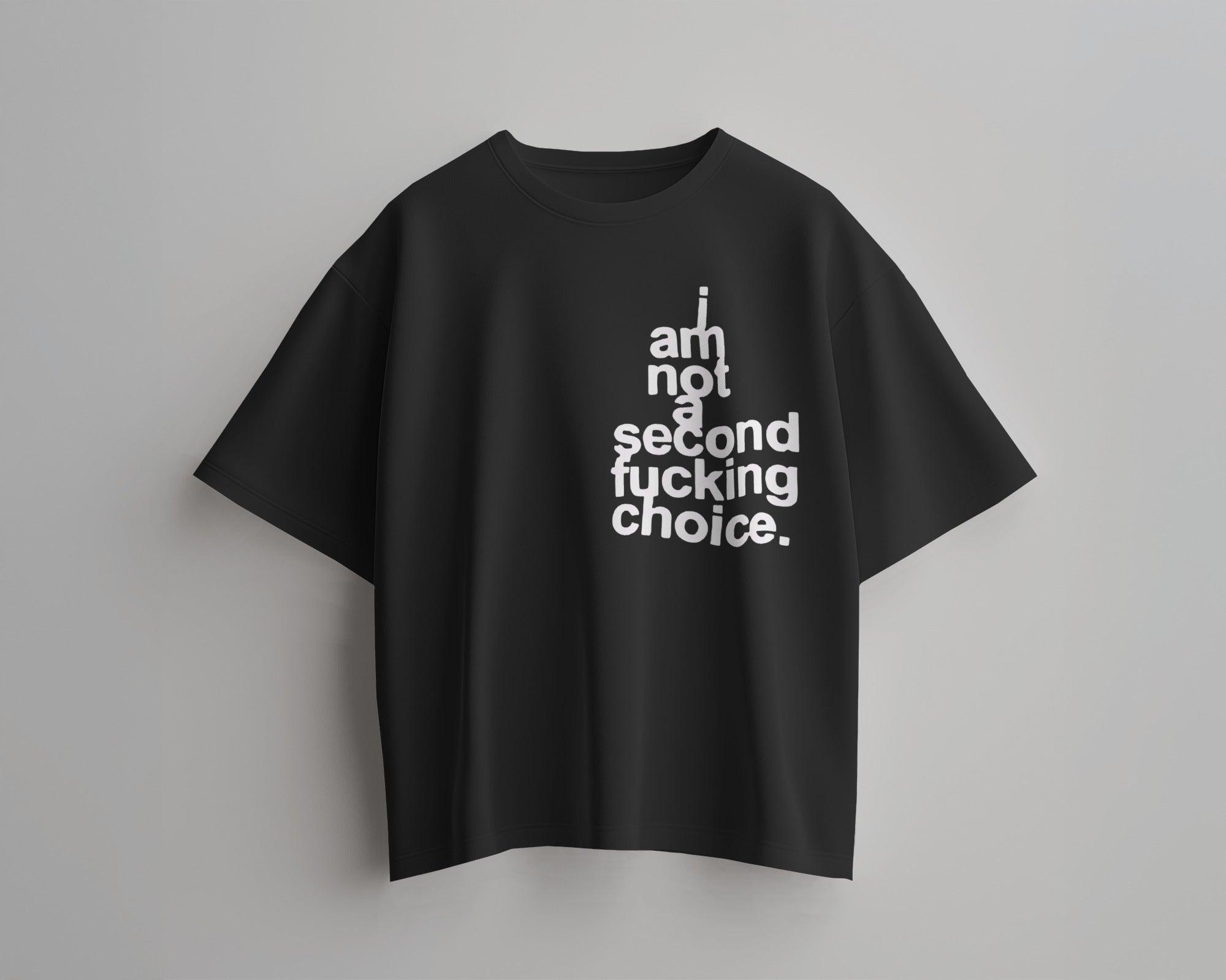 Oversized t-shirt featuring the bold statement ‘Priority, Not an Option.’ A powerful reminder of self-worth, printed in a striking font for a confident streetwear look. Made from premium cotton for ultimate comfort and style.