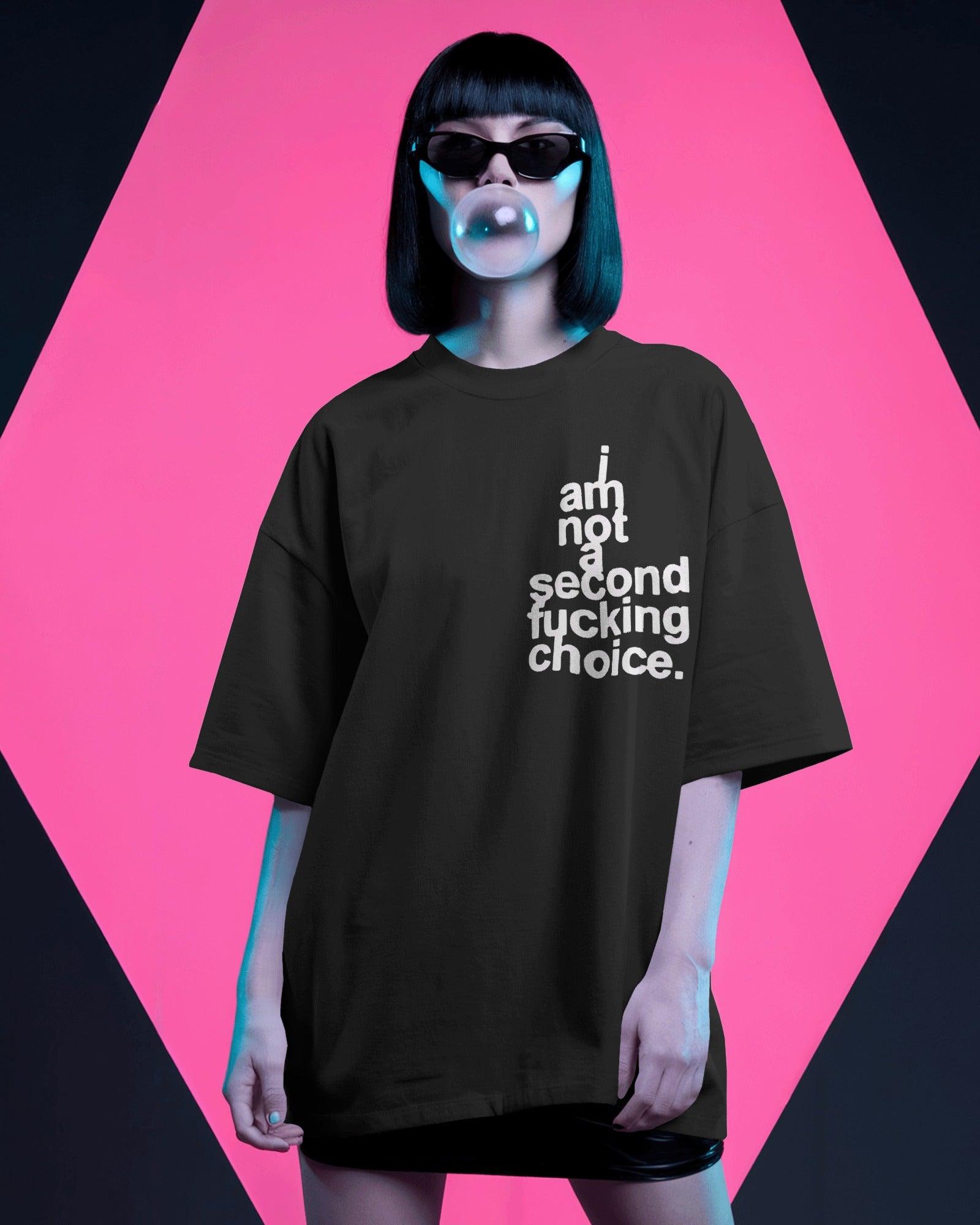 Oversized t-shirt featuring the bold statement ‘Priority, Not an Option.’ A powerful reminder of self-worth, printed in a striking font for a confident streetwear look. Made from premium cotton for ultimate comfort and style.
