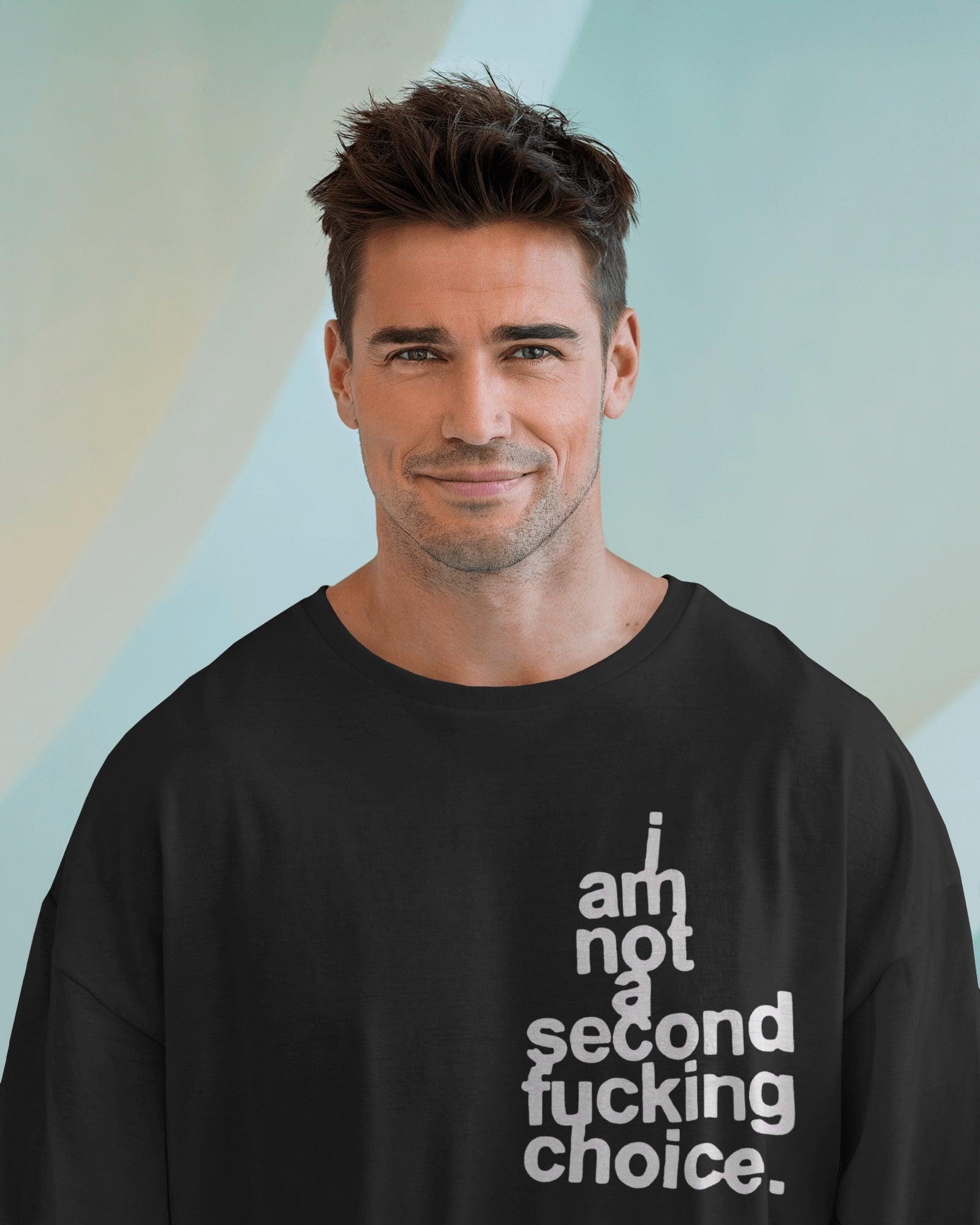 Oversized t-shirt featuring the bold statement ‘Priority, Not an Option.’ A powerful reminder of self-worth, printed in a striking font for a confident streetwear look. Made from premium cotton for ultimate comfort and style.