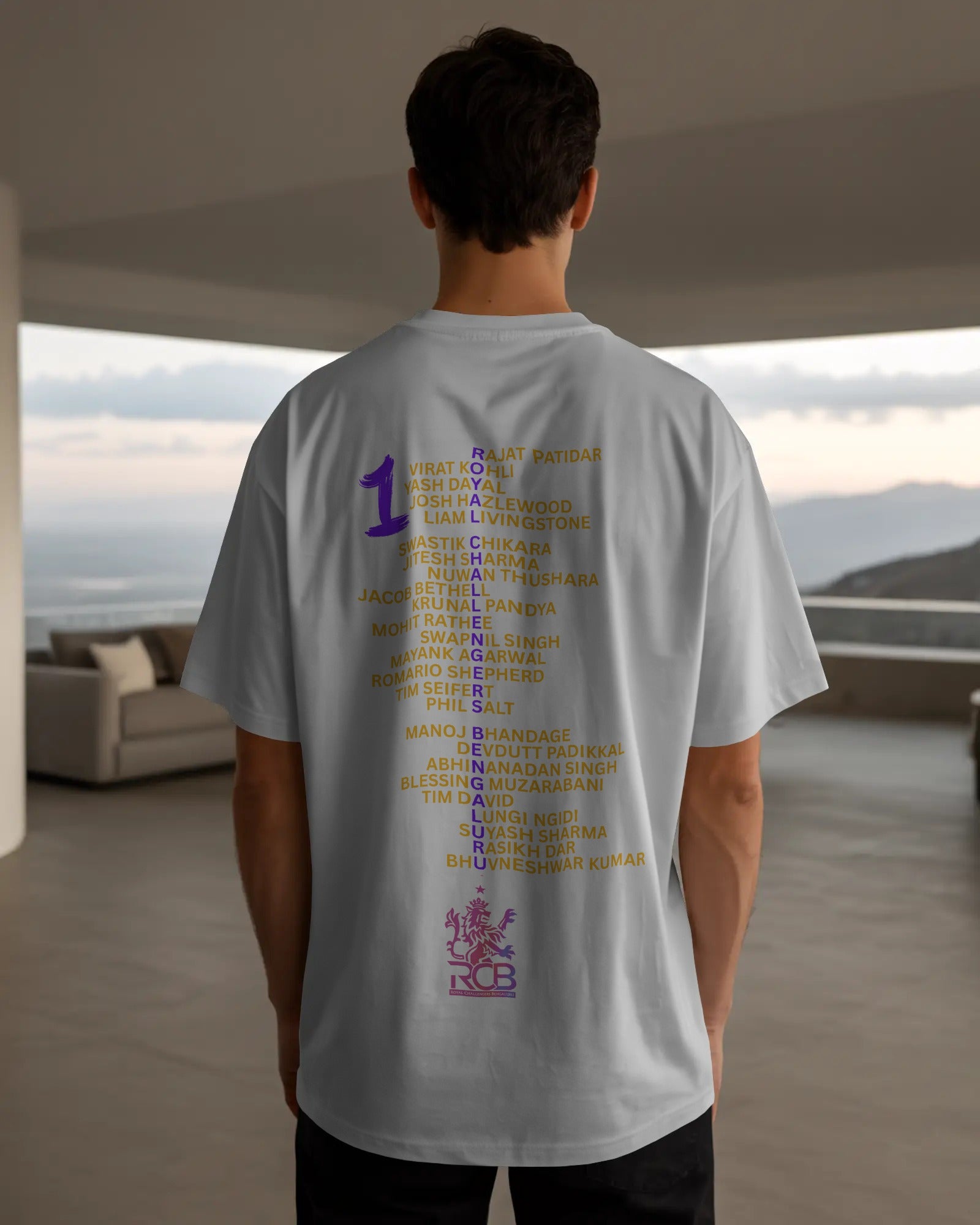 RCB Champions 2025 Oversized Black T-shirt from Nitorious Atelier