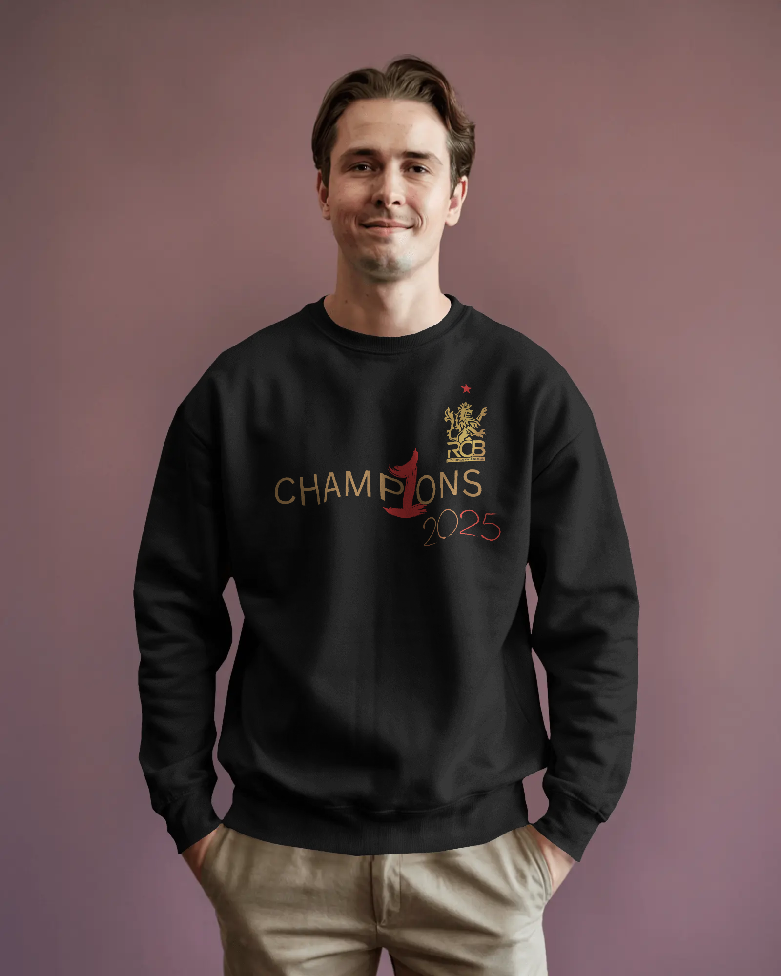 Black Luxe Sweatshirt made from premium cotton fleece, offering a sleek minimalist design with a smooth finish. Features a relaxed fit, soft interior lining, and ribbed cuffs for everyday comfort and elevated streetwear style.