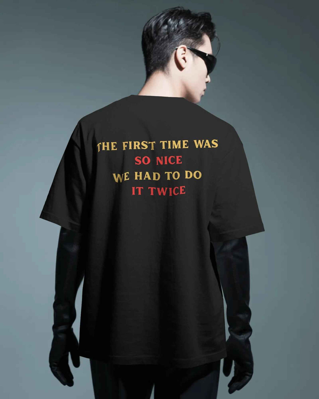 RCB Double Glory 2026 Champions Oversized Black T-shirt. RCB Champions Tshirt from Nitorious Atelier 