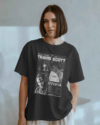 Travis Scott - Utopia Oversized Black Tshirt
