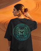 Tomorrowland Unity Stamp Oversized Black T-shirt | Unisex Premium Cotton Graphic Tee