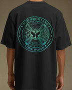 Tomorrowland Unity Stamp Oversized Black T-shirt | Unisex Premium Cotton Graphic Tee